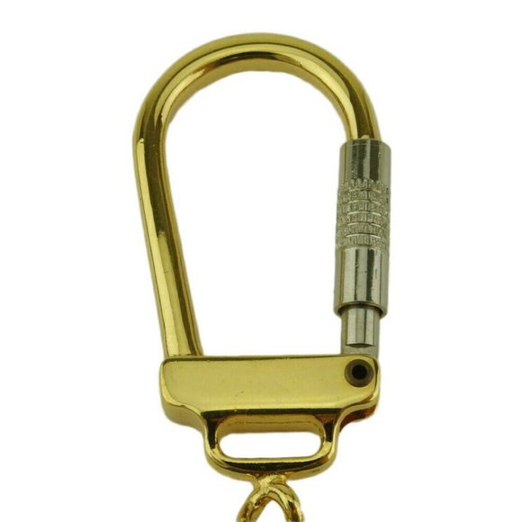 LONGCHAMP Keychain hose mark Gold & Silver hardware Auth Used L3533 - Picture 2 of 8